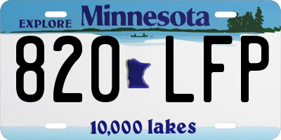 MN license plate 820LFP
