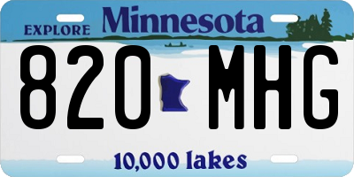 MN license plate 820MHG