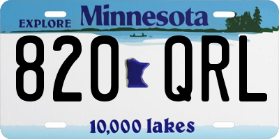 MN license plate 820QRL