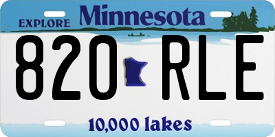 MN license plate 820RLE