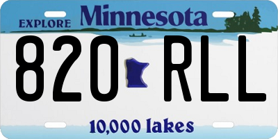 MN license plate 820RLL