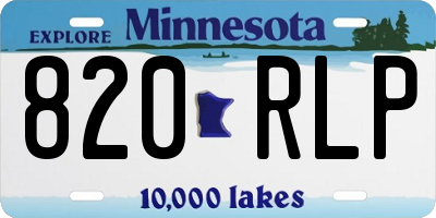 MN license plate 820RLP
