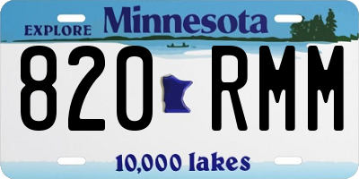 MN license plate 820RMM