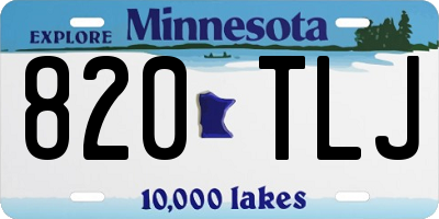 MN license plate 820TLJ