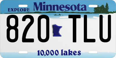 MN license plate 820TLU