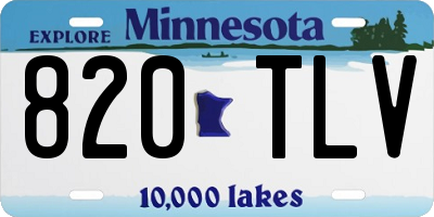 MN license plate 820TLV