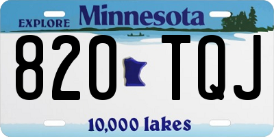MN license plate 820TQJ