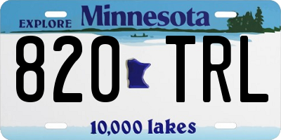 MN license plate 820TRL