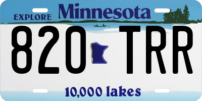 MN license plate 820TRR