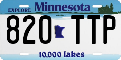 MN license plate 820TTP
