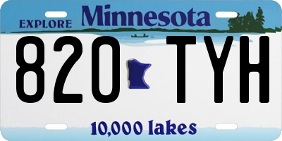 MN license plate 820TYH