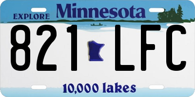 MN license plate 821LFC