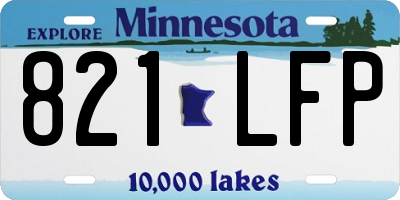 MN license plate 821LFP