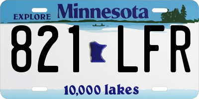 MN license plate 821LFR