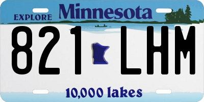 MN license plate 821LHM