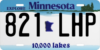 MN license plate 821LHP