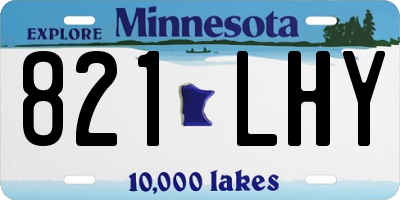 MN license plate 821LHY