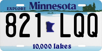 MN license plate 821LQQ