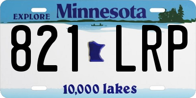 MN license plate 821LRP