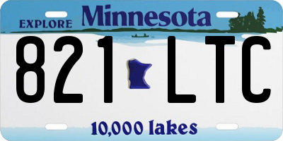 MN license plate 821LTC