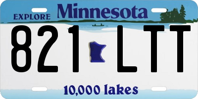 MN license plate 821LTT
