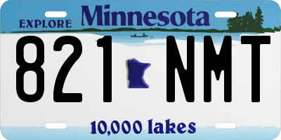 MN license plate 821NMT