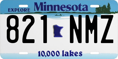 MN license plate 821NMZ