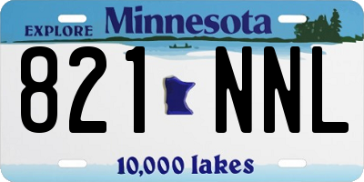 MN license plate 821NNL