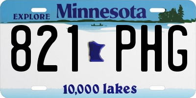 MN license plate 821PHG