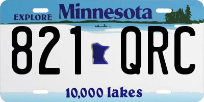 MN license plate 821QRC