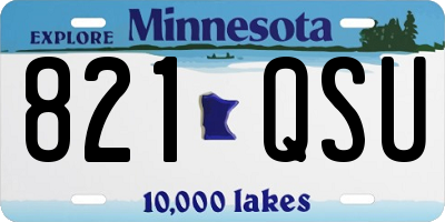 MN license plate 821QSU
