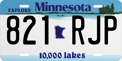 MN license plate 821RJP