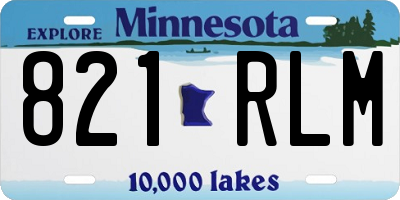 MN license plate 821RLM
