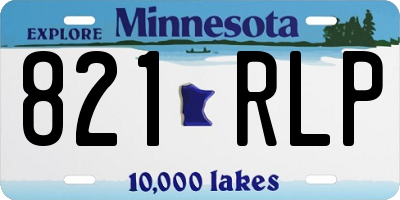 MN license plate 821RLP