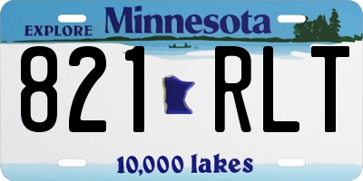MN license plate 821RLT