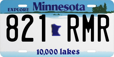 MN license plate 821RMR