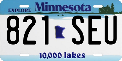 MN license plate 821SEU