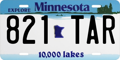 MN license plate 821TAR