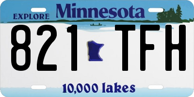 MN license plate 821TFH