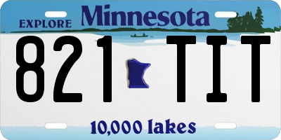 MN license plate 821TIT