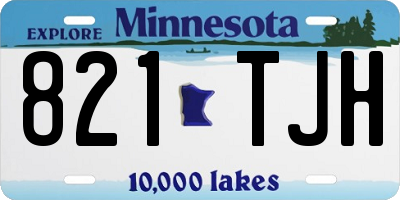 MN license plate 821TJH