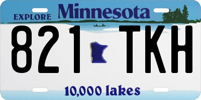 MN license plate 821TKH