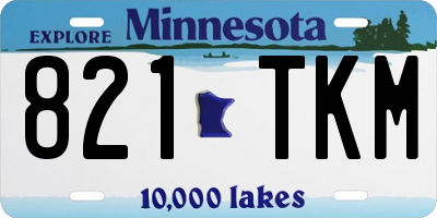 MN license plate 821TKM