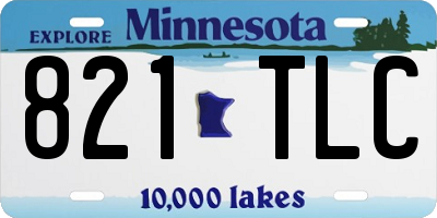 MN license plate 821TLC