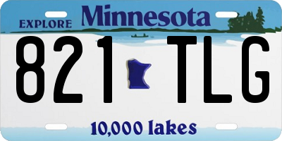 MN license plate 821TLG