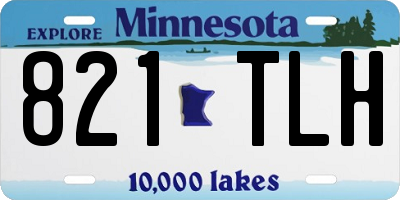 MN license plate 821TLH