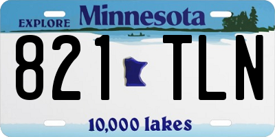 MN license plate 821TLN