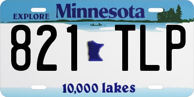 MN license plate 821TLP