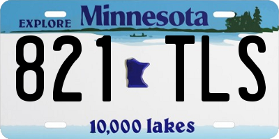 MN license plate 821TLS