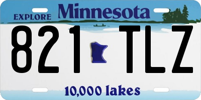 MN license plate 821TLZ
